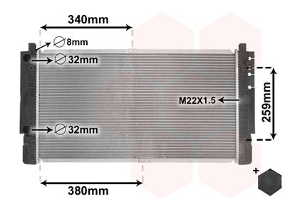 Radiators, Motora dzesēšanas sistēma VAN WEZEL 58002149