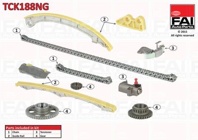 Комплект цели привода распредвала FAI AUTOPARTS TCK188NG