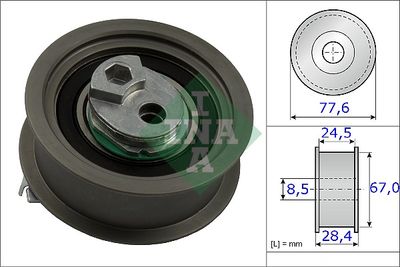 Натяжной ролик, ремень ГРМ Schaeffler INA 531 0851 10