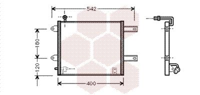 Конденсатор, кондиционер VAN WEZEL 58005177