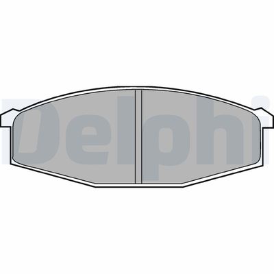 Комплект тормозных колодок, дисковый тормоз DELPHI LP373