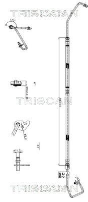Hidrauliskā šļūtene, Stūres iekārta TRISCAN 8516 16027