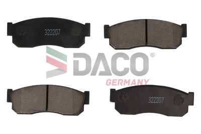 Bremžu uzliku kompl., Disku bremzes DACO 322207