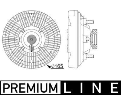 Sajūgs, Radiatora ventilators MAHLE CFC 238 000P