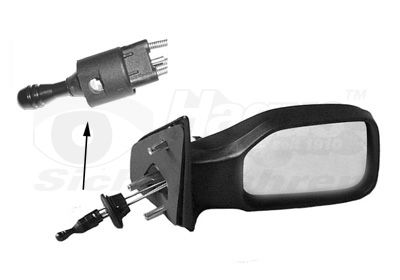 Ārējais atpakaļskata spogulis VAN WEZEL 4009814