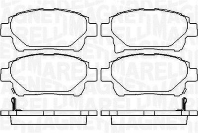 Bremžu uzliku kompl., Disku bremzes MAGNETI MARELLI 363916060784