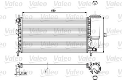 Radiators, Motora dzesēšanas sistēma VALEO 232923