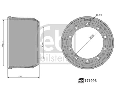 Bremžu trumulis FEBI BILSTEIN 171996