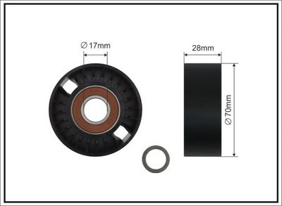 Parazīt-/Vadrullītis, Ķīļrievu siksna CAFFARO 11-98 SC