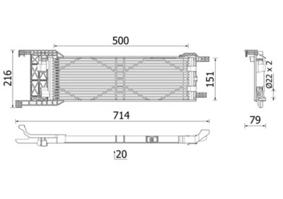 Eļļas radiators, Automātiskā pārnesumkārba MAHLE CLC330000P