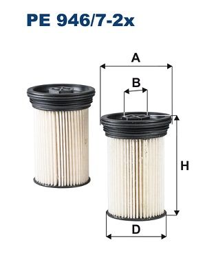 Degvielas filtrs FILTRON PE 946/7-2x