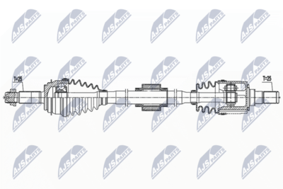 Приводной вал NTY NPW-KA-398