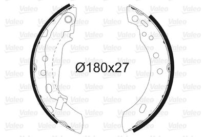 Bremžu loku komplekts VALEO 562597
