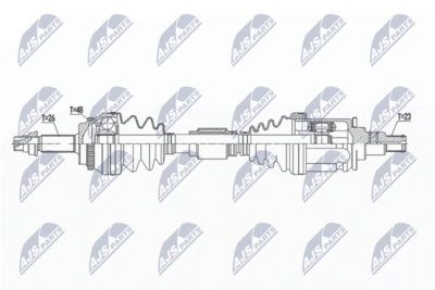 Piedziņas vārpsta NTY NPW-TY-131