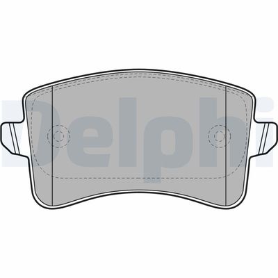 Комплект тормозных колодок, дисковый тормоз DELPHI LP2106