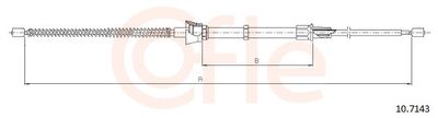 Тросик, cтояночный тормоз COFLE 92.10.7143