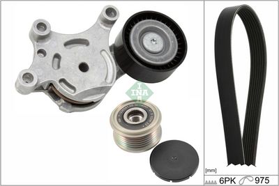 Ķīļrievu siksnu komplekts Schaeffler INA 529 0261 22
