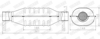 Katalizators, Universāls WALKER 65996