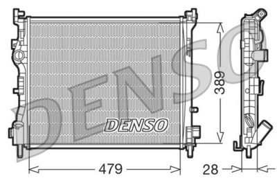 Radiators, Motora dzesēšanas sistēma DENSO DRM23016