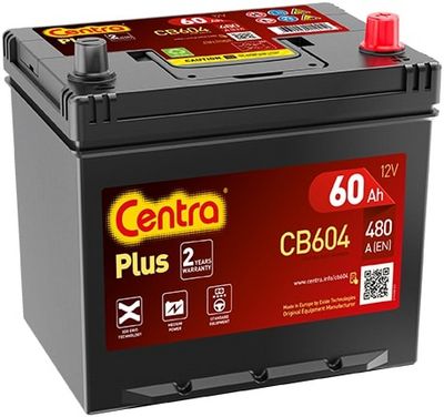 Стартерная аккумуляторная батарея CENTRA CB604