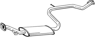 Vidējais izpl. gāzu trokšņa slāpētājs BOSAL 283-837