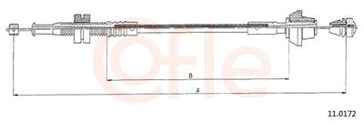 Тросик газа COFLE 92.11.0172