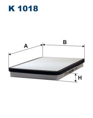 Фильтр, воздух во внутренном пространстве FILTRON K 1018