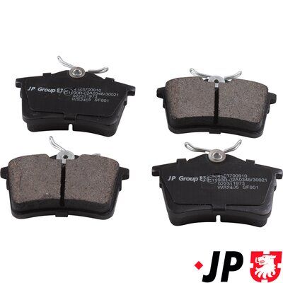 Bremžu uzliku kompl., Disku bremzes JP GROUP 4163700910