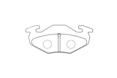 Bremžu uzliku kompl., Disku bremzes KAVO PARTS KBP-8531