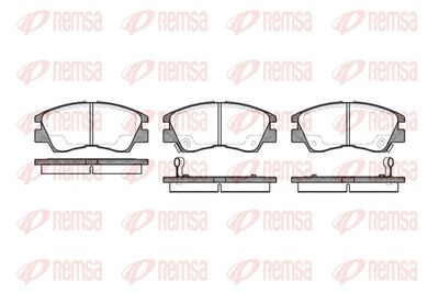 Bremžu uzliku kompl., Disku bremzes REMSA 0275.02