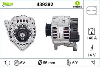 Генератор VALEO 439392