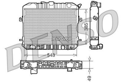 Radiators, Motora dzesēšanas sistēma DENSO DRM46200