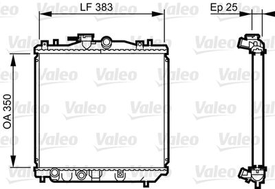 Radiators, Motora dzesēšanas sistēma VALEO 731677