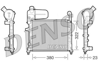 Radiators, Motora dzesēšanas sistēma DENSO DRM09134