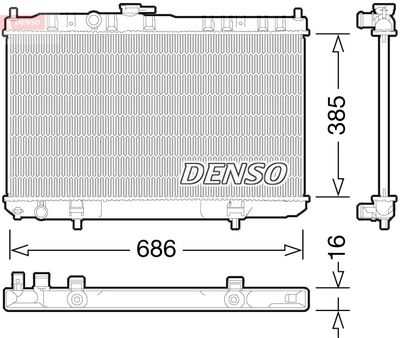 Radiators, Motora dzesēšanas sistēma DENSO DRM46034