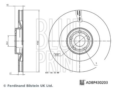 Bremžu diski BLUE PRINT ADBP430203