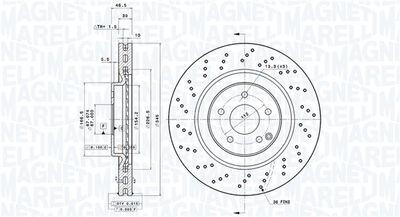 Тормозной диск MAGNETI MARELLI 360406126001