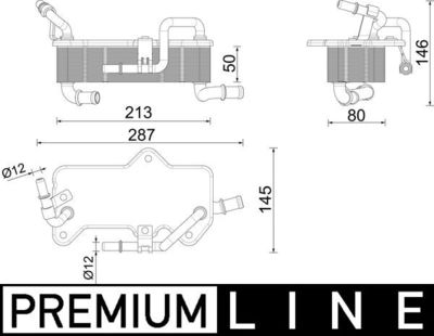 Eļļas radiators, Automātiskā pārnesumkārba MAHLE CLC 285 000P