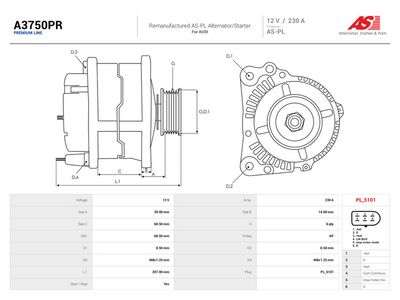 Генератор AS-PL A3750PR