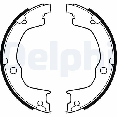 Bremžu loku kompl., Stāvbremze DELPHI LS2106