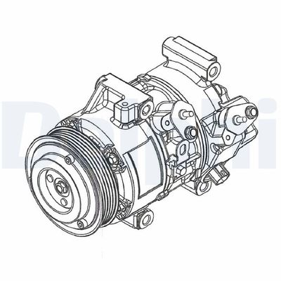 Компрессор, кондиционер DELPHI CS20495