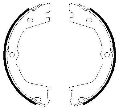 Bremžu loku kompl., Stāvbremze TEXTAR 91074900