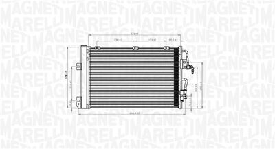 Конденсатор, кондиционер MAGNETI MARELLI 350203900000
