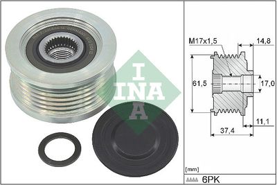 Ģeneratora brīvgaitas mehānisms Schaeffler INA 535 0348 10