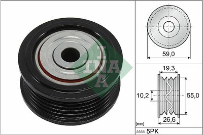 Parazīt-/Vadrullītis, Ķīļrievu siksna Schaeffler INA 532 0860 10