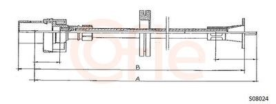 Тросик спидометра COFLE 92.S08024
