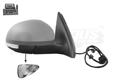 Ārējais atpakaļskata spogulis VAN WEZEL 5745828