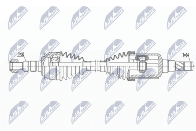 Приводной вал NTY NPW-DW-037