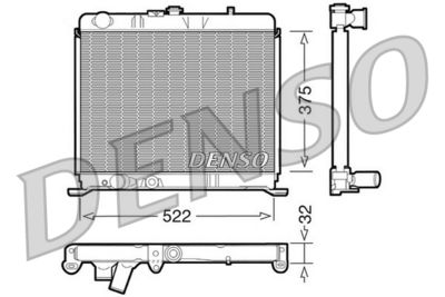 Radiators, Motora dzesēšanas sistēma DENSO DRM21060