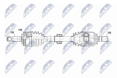 Приводной вал NTY NPW-HY-637